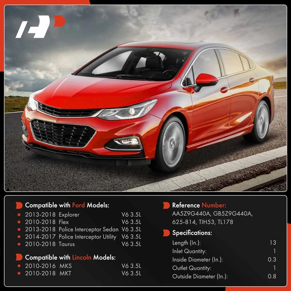 Rear Supply Turbocharger Drain Tube for Ford Explorer 2013-2018 Taurus 2010-2018