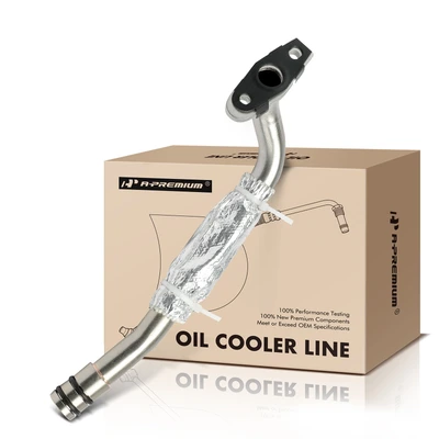 Left Lower Turbocharger Oil Return Line