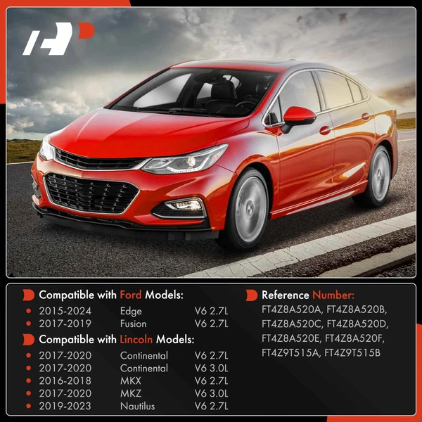 4 Pcs Driver & Passengeer Turbocharger Oil Return Line for Ford Fusion Edge Lincoln MKZ