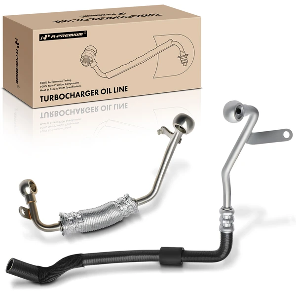 2 Pcs Return & Supply Turbocharger Coolant Line for Volkswagen Jetta Passat Golf Audi