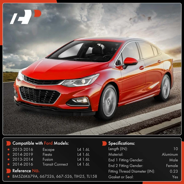 Supply Turbocharger Oil Line for Ford Escape Fusion Fiesta L4 1.6L Turbocharged