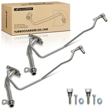 2 Pcs Driver & Passenger Lower Turbocharger Oil Line for 2015 Ford Expedition