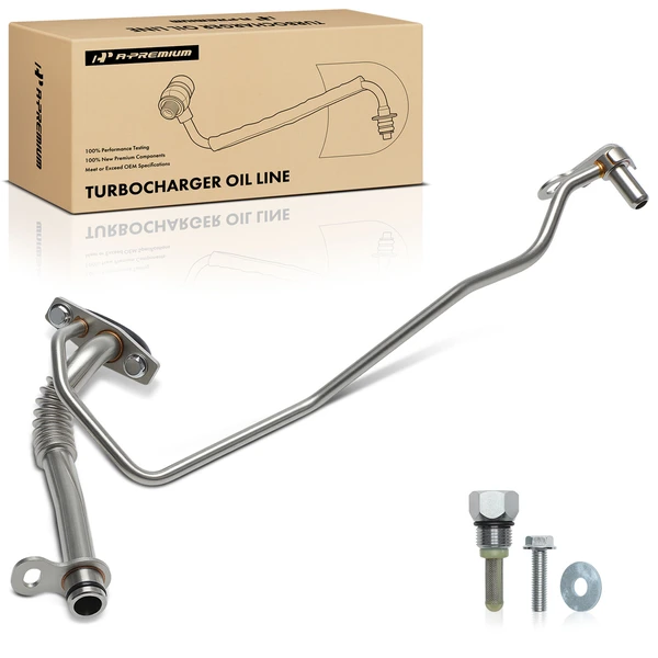 Passenger Lower Turbocharger Oil Line for Ford F-150 Expedition Lincoln Navigator
