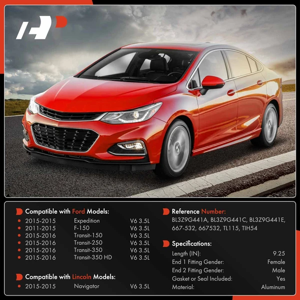 Passenger Lower Turbocharger Oil Line for Ford F-150 Expedition Lincoln Navigator