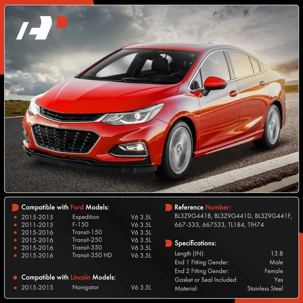 Driver Lower Turbocharger Oil Line for Ford F-150 Expedition Lincoln Navigator