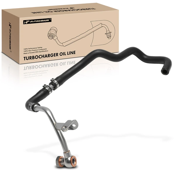 Return Passenger Turbocharger Coolant Line for BMW F10 550i 650i 750i xDrive V8 4.4L