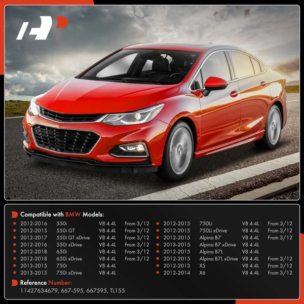 Turbocharger Oil Line for BMW 550i 550i GT xDrive 650i 750i 750Li Alpina B7 X5