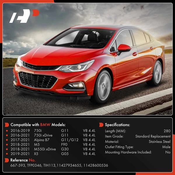 Supply Turbocharger Coolant Line for BMW F90 G11 G30 X5 750i Alpina B7 M5