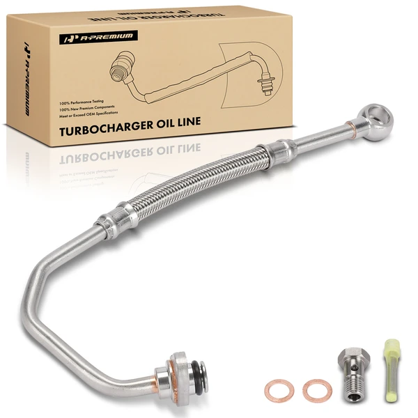 Supply (Upper) Turbocharger Coolant Line for 2015-2023 Ford Mustang