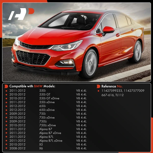 Turbocharger Oil Line for BMW X5 2010-2012 550i 2011-2012 550i GT xDrive V8 4.4L