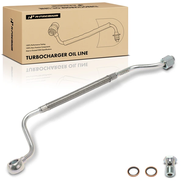 Supply (Lower) Turbocharger Oil Line for 2013-2018 Ram 3500