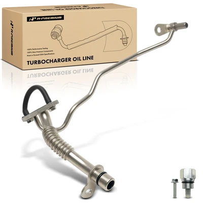 Driver Lower Turbocharger Oil Line