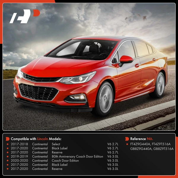 2 Pcs Driver & Passenger Turbocharger Oil Line for Lincoln Continental 2017-2020 2.7L 3.0L