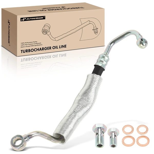 Tee To Turbocharger Low Pressure Turbocharger Oil Line for BMW 335d 2009-2011