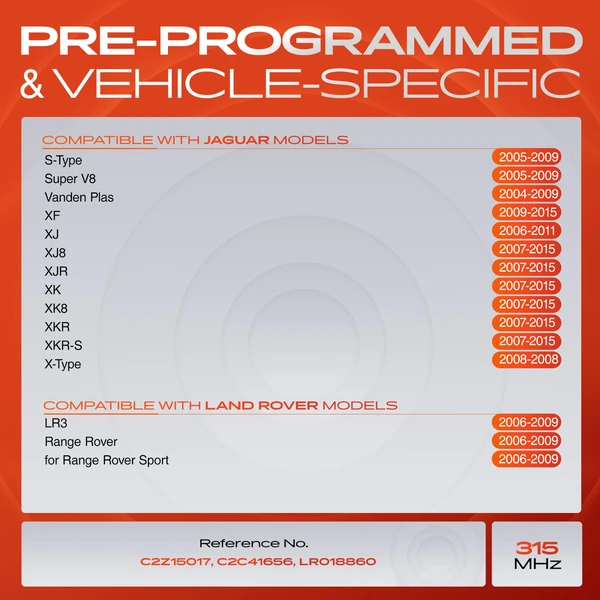 4-Pc Pre-Programmed TPMS Tire Pressure Monitoring System Sensor 315 MHz A-Premium APTPMS187