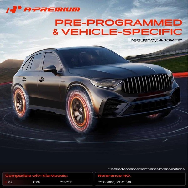 4-Pc Pre-Programmed TPMS Tire Pressure Monitoring System Sensor 433 MHz A-Premium APTPMS217