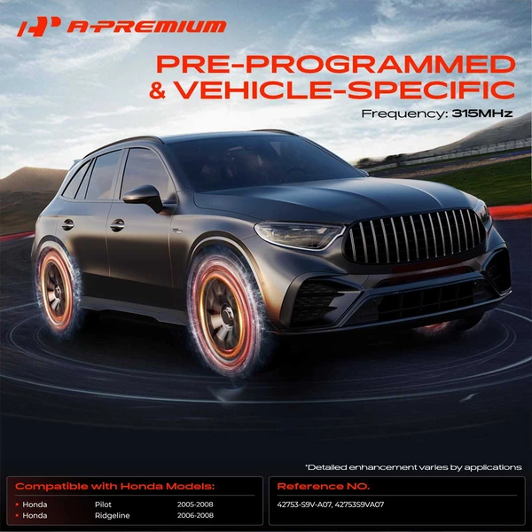 4-Pc Pre-Programmed TPMS Tire Pressure Monitoring System Sensor 315 MHz A-Premium APTPMS283