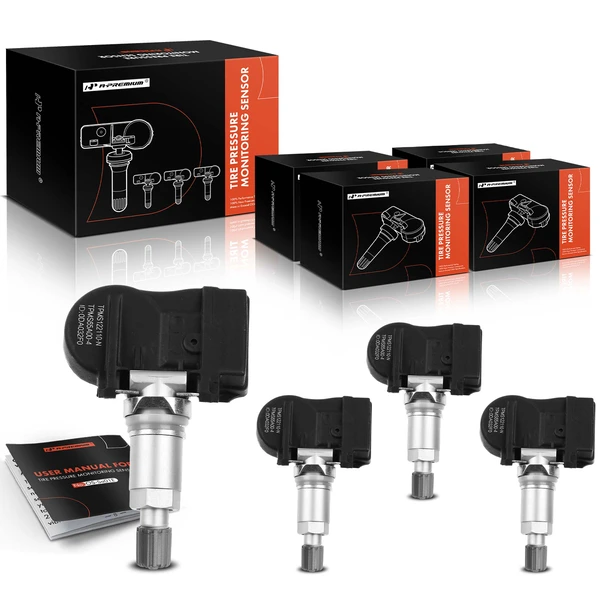 4-Pc Pre-Programmed Tire Pressure Monitoring Sensor 315 MHz A-Premium APTPMS154