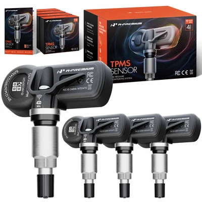 4 Pcs 433 MHz TPMS Tire Pressure Monitoring Sensor