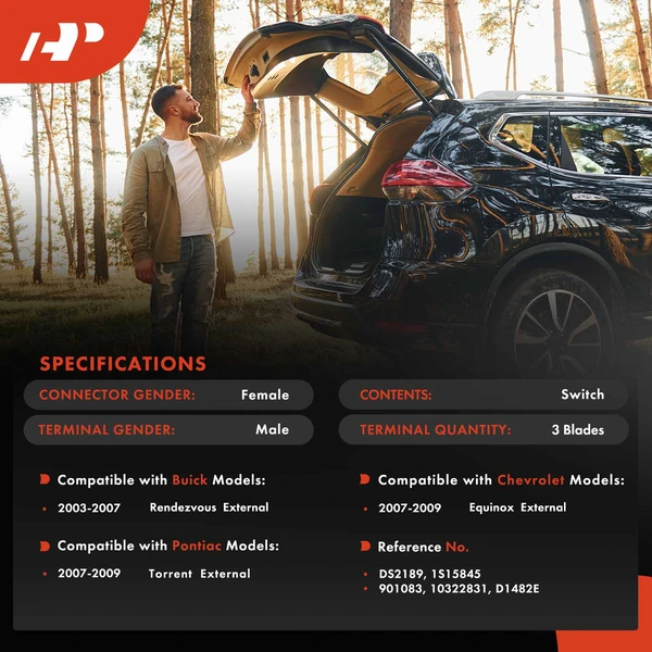 Liftgate Release Switch for Buick Rendezvous 2003-2007 Chevy Equinox 2007-2009