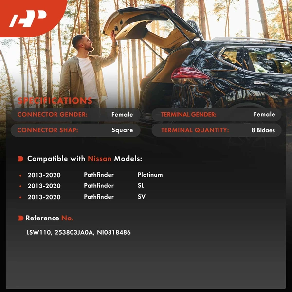 Outside Liftgate Release Switch for Nissan Pathfinder Platinum SL SV 2013-2020