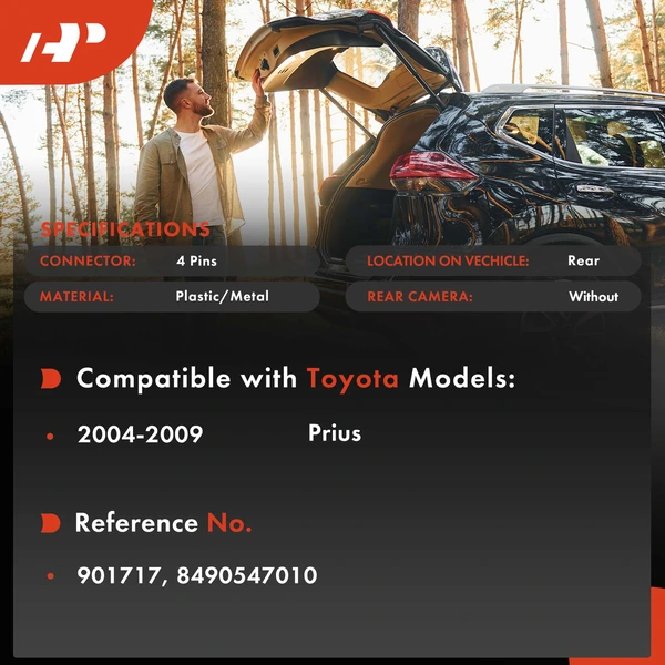 Tailgate Handle Release Switch with Smart Key for Toyota Prius 2004-2009