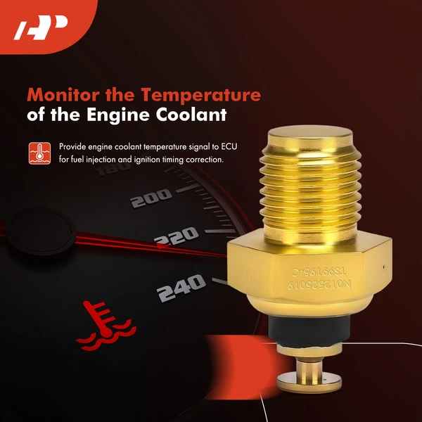 Engine Coolant Temperature Sender for Volkswagen Jetta Passat Golf Audi A4 Volvo