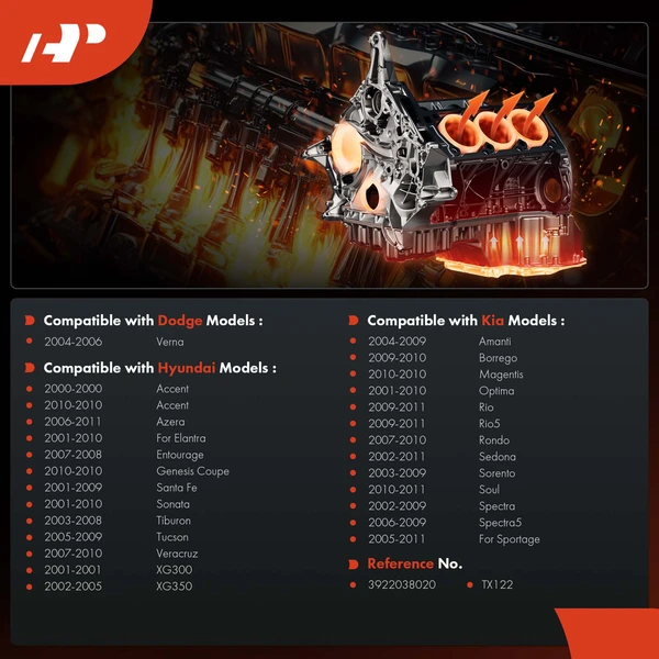 Engine Coolant Temperature Sensor for Hyundai Elantra Accent Kia Rio Sportage