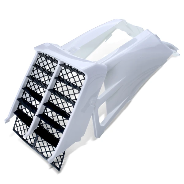 White Plastic Gas Tank Side Covers with Grill for Yamaha Banshee 350 YFZ350 87-06