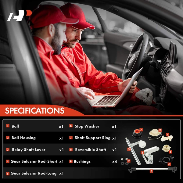 Transmission Shifter Stub Kit for Volkswagen Jetta Golf 1993-1999 Cabrio 1995-2002