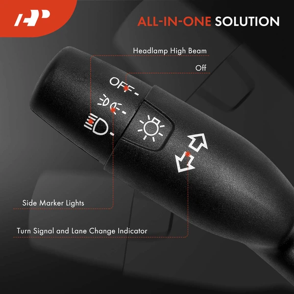 Turn Signal Switch with 10 Blades Square Connector for Honda Civic 06-07 Sedan