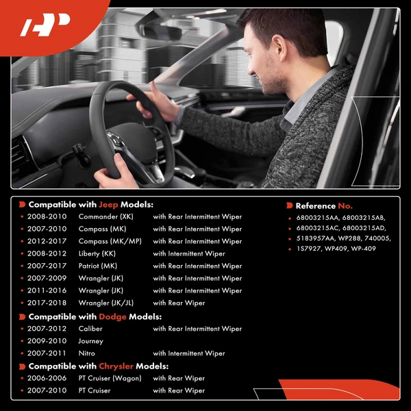 Wiper Washer Switch for Jeep JK JL Wrangler MK Compass Patriot Dodge Journey