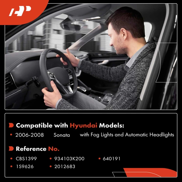 Turn Signal Switch with Fog Lights & Auto Headlights for Hyundai Sonata 2006-2008