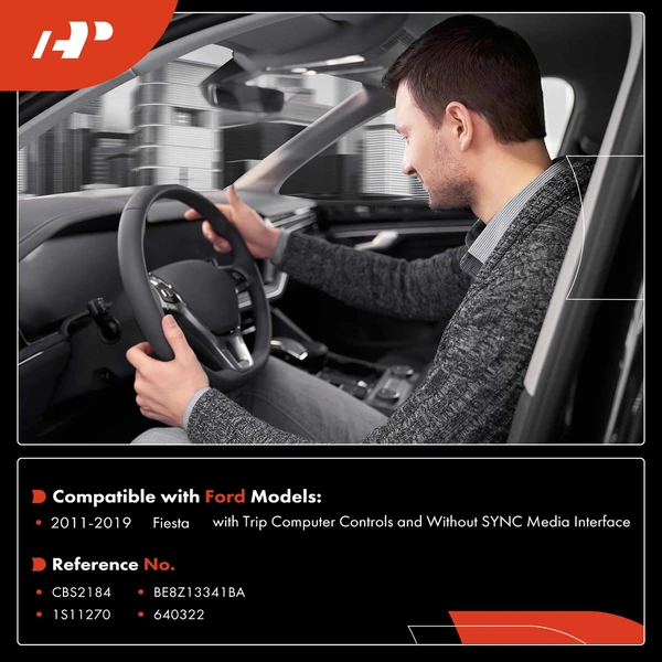 Turn Signal Switch With Trip Computer Controls for Ford Fiesta 2011-2019