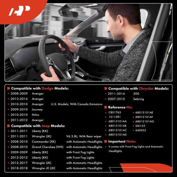 Turn Signal Switch for Jeep Grand Cherokee Wrangler Dodge Journey Chrysler 200