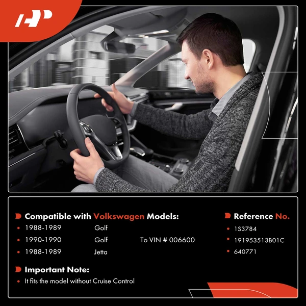 Turn Signal Switch without cruise control for Volkswagen Golf Jetta 1988-1989