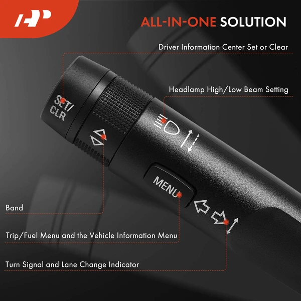 Turn Signal Switch with Trip Computer Controls for Buick Encore 2013-2015