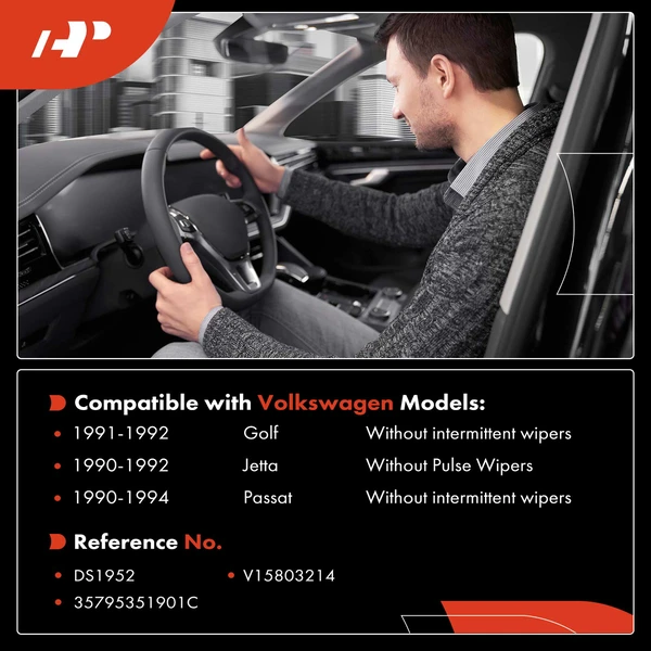 Windshield Wiper Switch for Volkswagen Golf 91-92 Jetta 90-92 Passat 90-94