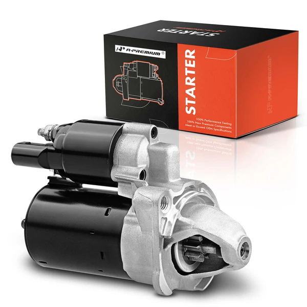 2005-2009 Audi A4 Starter 1.1 KW 12V Clockwise 9 Teeth A-Premium APSTR149