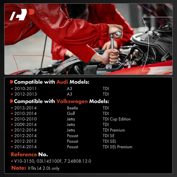 Vacuum Pump for Audi A3 2010-2013 Volkswagen Golf Passat Jetta Beetle L4 2.0L