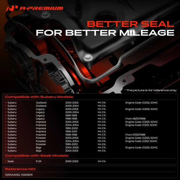 Engine Valve Cover Gasket Set for Subaru Outback Forester Impreza Legacy Saab