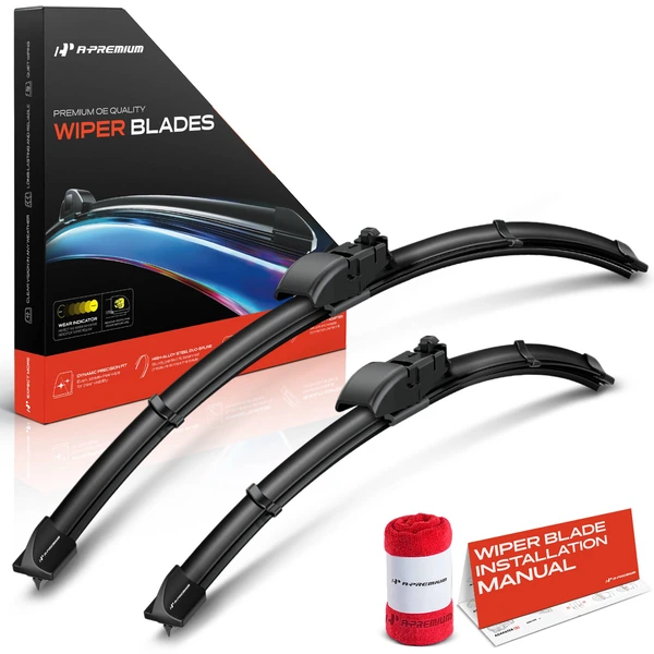 2017-2024 Mazda CX-5 2-Pc 24″ + 18″ Beam Windshield Wiper Blade All Season, Quiet, Streak Free A-Premium APWB259