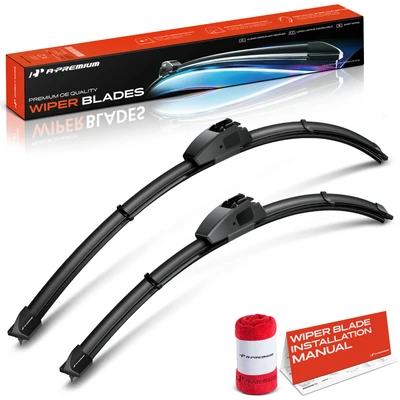 2 Pcs Front 28" & 24" Windshield Wiper Blades