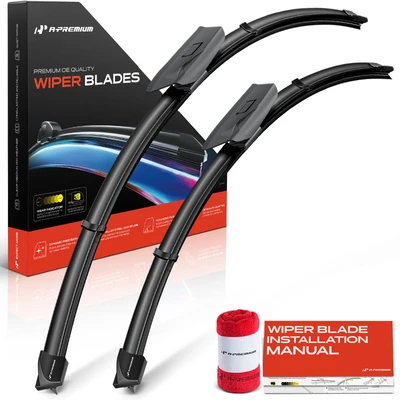 2 Pcs Front 26" & 22" Windshield Wiper Blades
