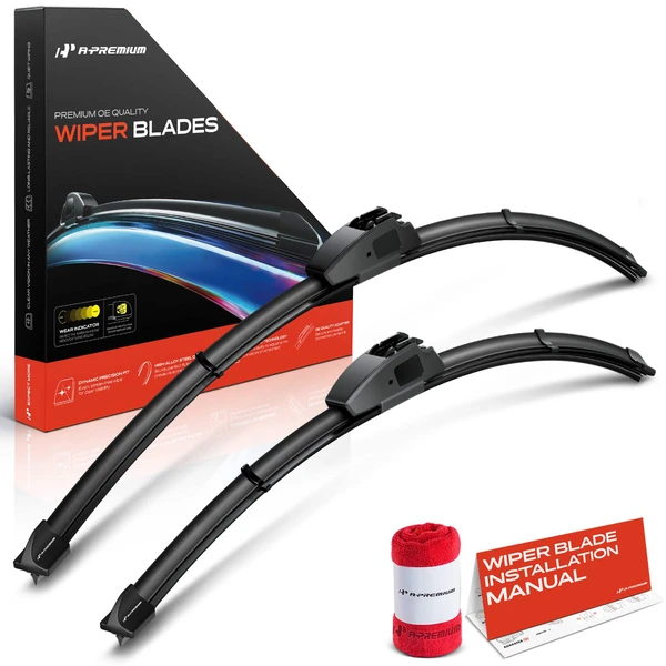 2004-2009 Dodge Durango 2-Pc 26″ + 21″ Beam Windshield Wiper Blade All Season, Quiet, Streak Free A-Premium APWB036