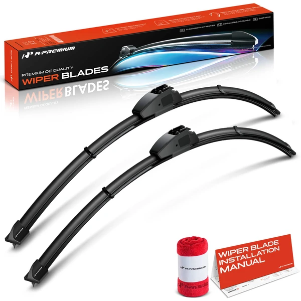 1996-2007 Dodge Caravan 2-Pc 28″ Beam Windshield Wiper Blades All Season, Quiet, Streak Free A-Premium APWB040