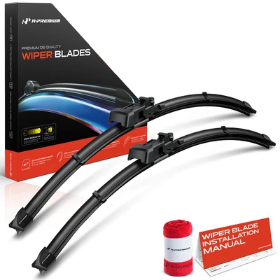 2 Pcs Front 24" & 24" Windshield Wiper Blades