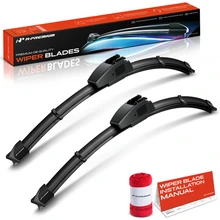 2007-2017 Jeep Wrangler 2pc 15″ Beam Windshield Wiper Blade All Season, Quiet, Streak Free A-Premium APWB060