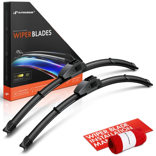 2-Pc 22″ Beam Windshield Wiper Blade All Season, Quiet, Streak Free A-Premium APWB100