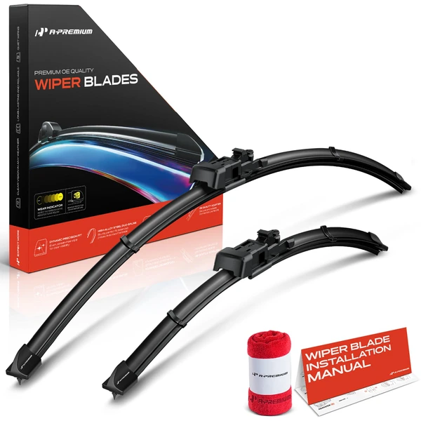 2015-2022 Chevrolet Trax 2-Pc 26″ + 14″ Beam Windshield Wiper Blade All Season, Quiet, Streak Free A-Premium APWB122